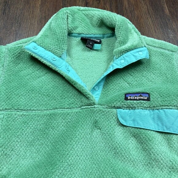 Patagonia Snap T Pullover Fleece Jacket Light GreenWomen's Medium - Picture 3 of 6